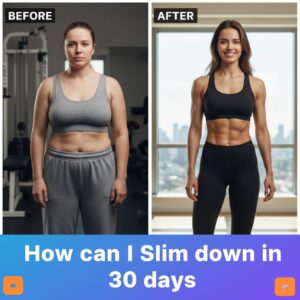 How can I slim down in 30 days. Step By Step Guideline